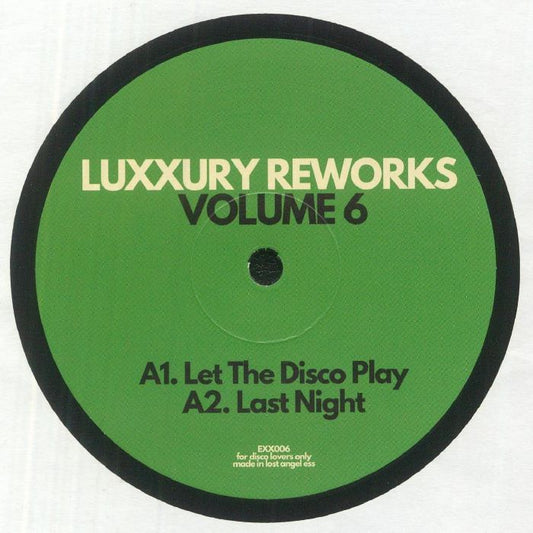 Luxxury – Luxxury Reworks Volume 6 (12", Expensive Sounding Music, 2025) front cover