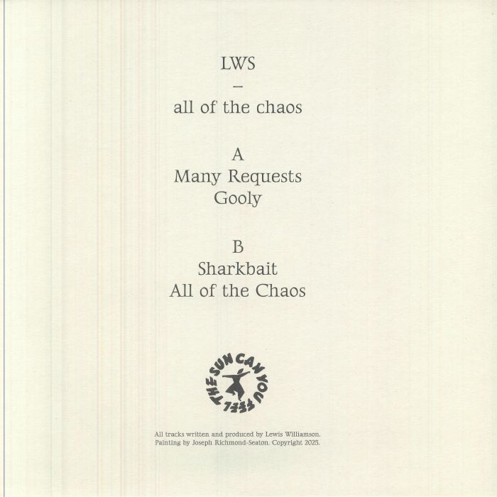 LWS – All Of The Chaos (12", can you feel the sun, 2025) Back Cover