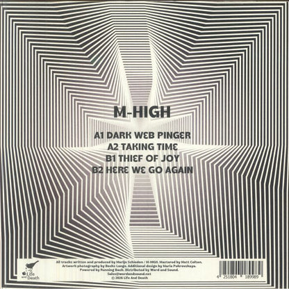 M-High – Dark Web Pinger (12", Life And Death, 2026) Back Cover