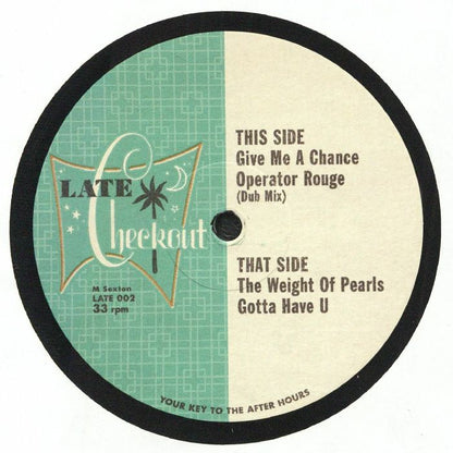 M Sexton – Late 002 (12", Late Checkout, 2026) Front Cover
