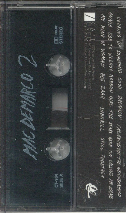 Mac Demarco – 2 (Cassette, Captured Tracks, 0) Back Cover
