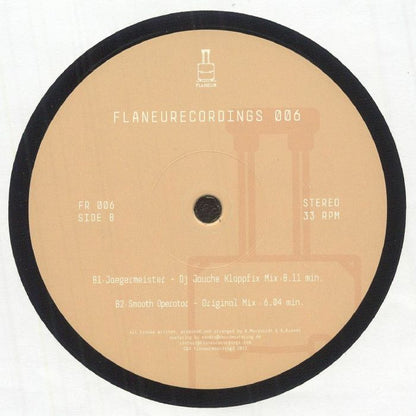 Machomovers – Jaegermeister (12", Flaneurecordings, 2022) Back Cover