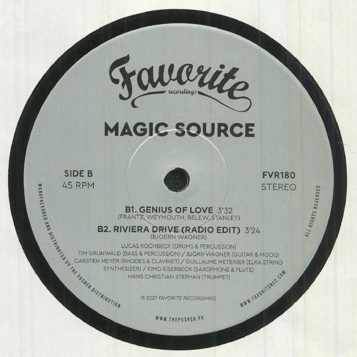 Magic Source – Riviera Drive (12", Favorite Recordings, 2022) Back Cover