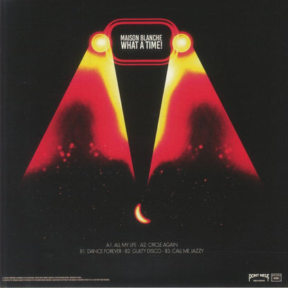 Maison Blanche – What A Time! (12", Pont Neuf Records, 2025) back cover