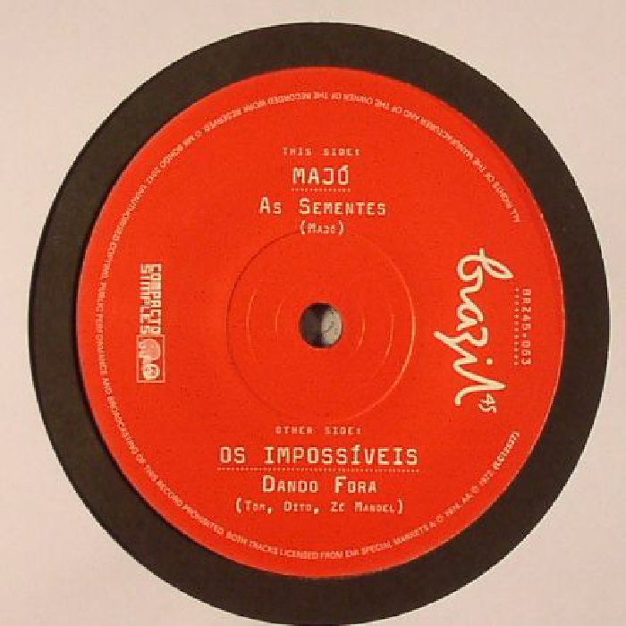 Majó / Os Impossíveis – As Sementes / Dando Fora (7", Mr Bongo, 2017) Front Cover