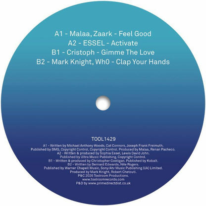 Malaa / Zaark / Essel / Cristoph / Mark Knight / WH0 – Toolroom Sampler Vol 25 (12", Toolroom, 2026) Back Cover