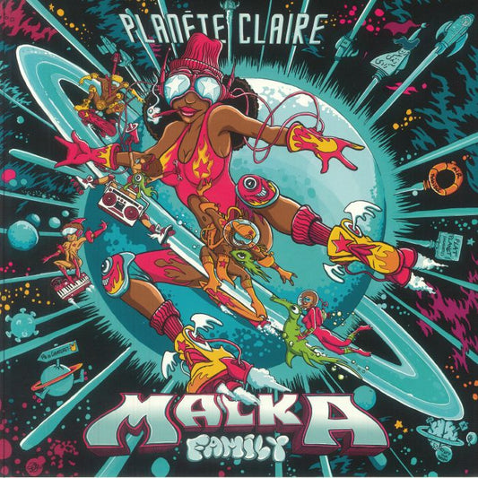 Malka Family – Planète Claire (LP, Saint-Paul Force, 2025) front cover