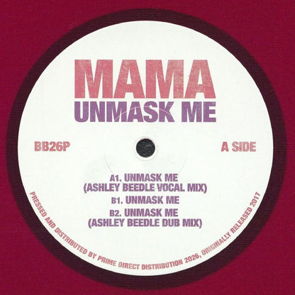 Mama – Unmask Me (12", Purple, Batty Bass, 2026) Front Cover