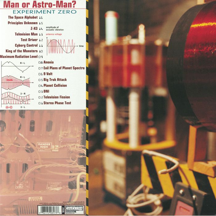 Man Or Astro-Man? – Experiment Zero (12", Orange vinyl, Touch And Go, 2026) Back Cover