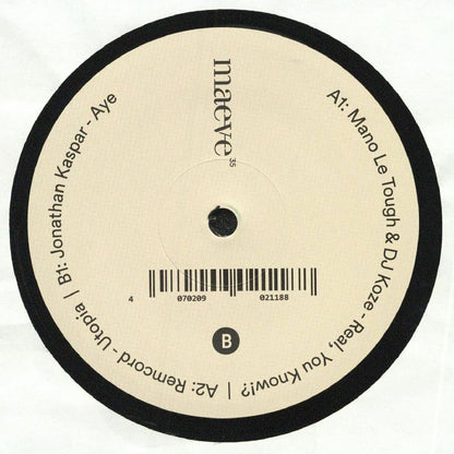 Mano Le Tough / Dj Koze / Remcord / Jonathan Kaspar – MAEVE 035 (12", Maeve, 2026) Back Cover