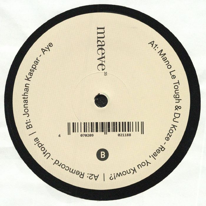Mano Le Tough , remcord , Jonathan Kaspar – Maeve 035 (12", Maeve, 2026) Back Cover