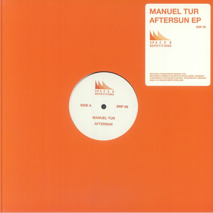 Manuel Tur – Aftersun EP (12", Spaced Repetitions, 2025) front cover