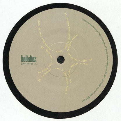 Maoupa Mazzocchetti / Wost / Anthony Naples / Dj Babatr / Aquarian – Los Totes Vol 3 (12", TraTraTrax, 2026) Back Cover