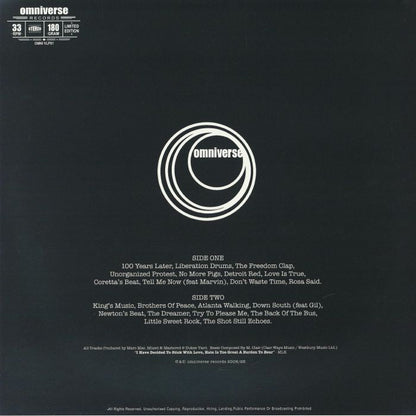 Marc Mac – It's Right To Be Civil (LP, 180gram, Omniverse, 2026) Back Cover