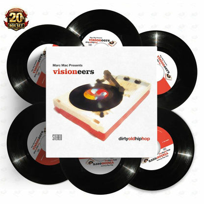 Marc Mac Visioneers – Dirty Old Hip Hop (6x7", Omniverse, 2026) Front Cover
