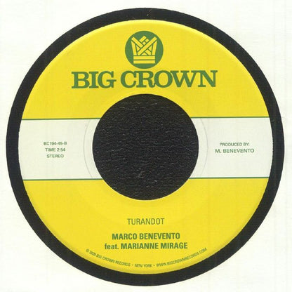 Marco Benevento – Frizzante (7", Big Crown Records, 2026) Back Cover