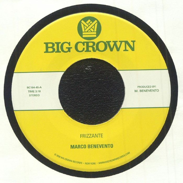 Marco Benevento – Frizzante (7", Big Crown Records, 2026) Front Cover