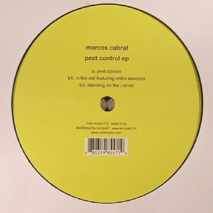 Marcos Cabral – Pest Control EP (12", Mule Musiq, 2017) Front Cover