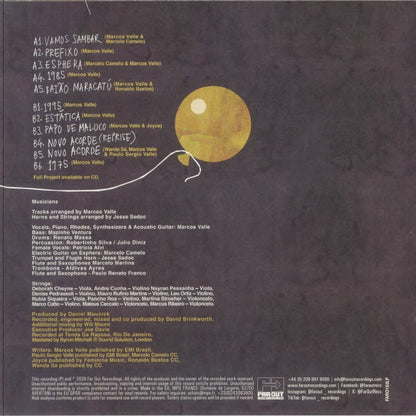 Marcos Valle – Estática (LP, Far Out Recordings, 2026) Back Cover