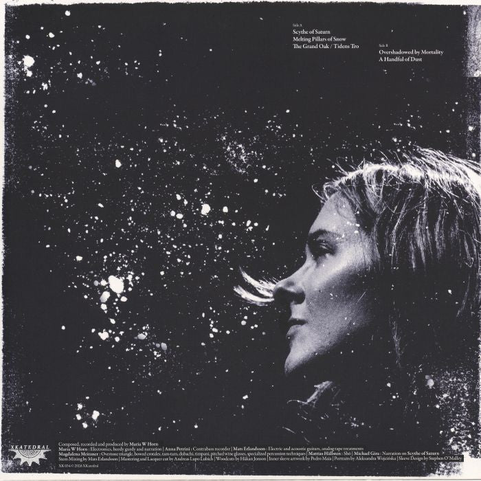 Maria W. Horn – Melting Pillars Of Snow (LP, XKatedral, 2026) Back Cover