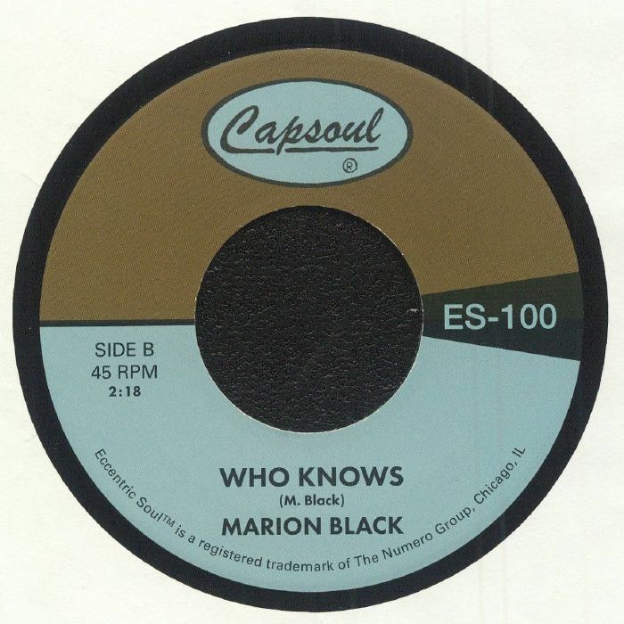 Marion Black – Go On Fool (7", Numero Group, 2025) Back Cover