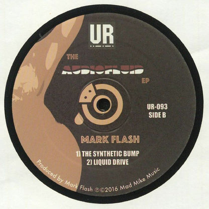 Mark Flash – The Audiofluid EP (12", Underground Resistance, 2016) Back Cover