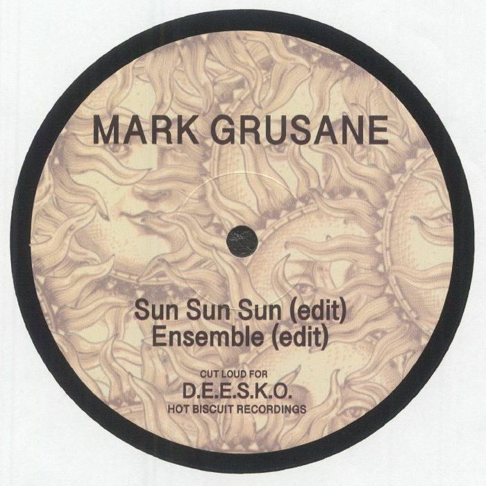 Mark Grusane – Sun (12", Hot Biscuit Recordings, 2025) Back Cover