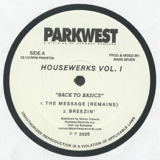 Mark Seven – Housewerks Vol. 1 (12", Parkwest, 2025) Front Cover