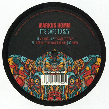 Markus Homm – It's safe to say (12", Bondage Music, 2026) Back Cover
