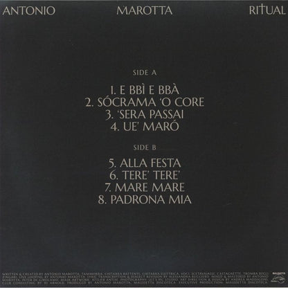 Marotta* – RITUAL (LP, Maledetta Discoteca, 2026) Back Cover