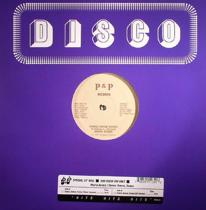 Marta Acuna – Dance, Dance, Dance (7", P&P Records, 2022) Front Cover