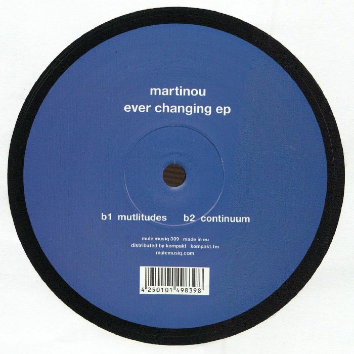 martinou – Ever Changing EP (12", Mule Musiq, 2026) Back Cover