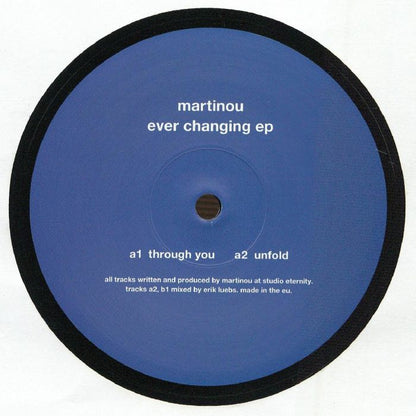 martinou – Ever Changing EP (12", Mule Musiq, 2026) Front Cover