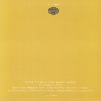 Marvin Dash – Model Turned Programmer (2xLP, All That Jelly, 2024) Back Cover