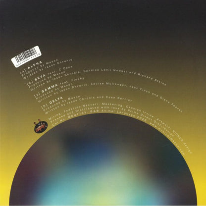 Mason – Nite Rite – Alpha, Beta, Gamma, Delta (12", Animal Language, 2026) Back Cover