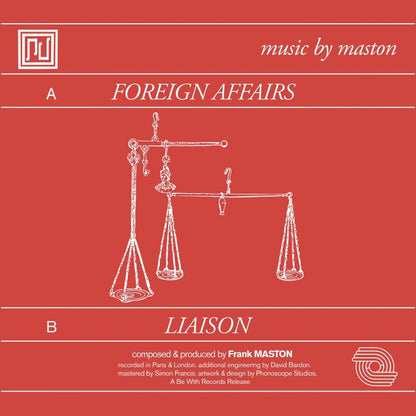 Maston – Foreign Affairs (7", Be With Records, 2025) Back Cover