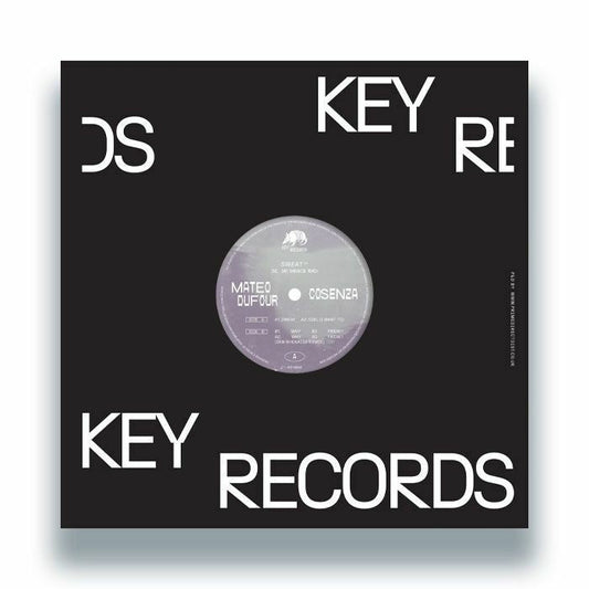 Mateo Dufour Cosenza – Sweat EP (12", Key Records, 2026) Front Cover