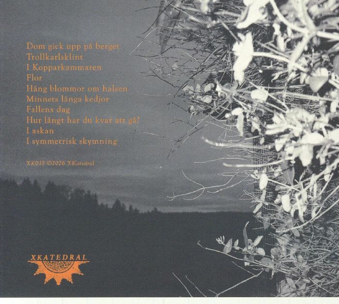 Mats Erlandsson / Gus Loxbo – Minnets Langa Kedjor (CD, XKatedral, 2026) Back Cover