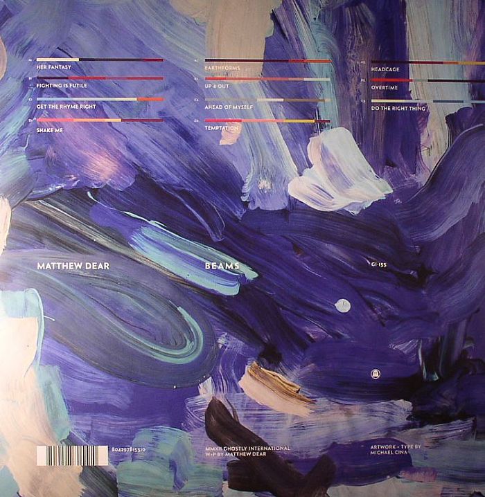 Matthew Dear – Beams (2xLP, Ghostly International, 2012) Back Cover