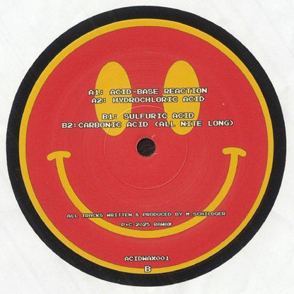 Matthias Schildger Presents Acidsex – Inorganic Acids EP (12", Acidwax, 2025) Back Cover