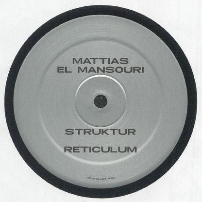 Mattias El Mansouri – Disintegration (12", Nous'klaer Audio, 2025) Front Cover