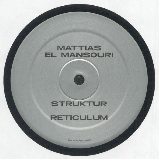 Mattias El Mansouri – Disintegration (12", Nous'klaer Audio, 2025) Front Cover