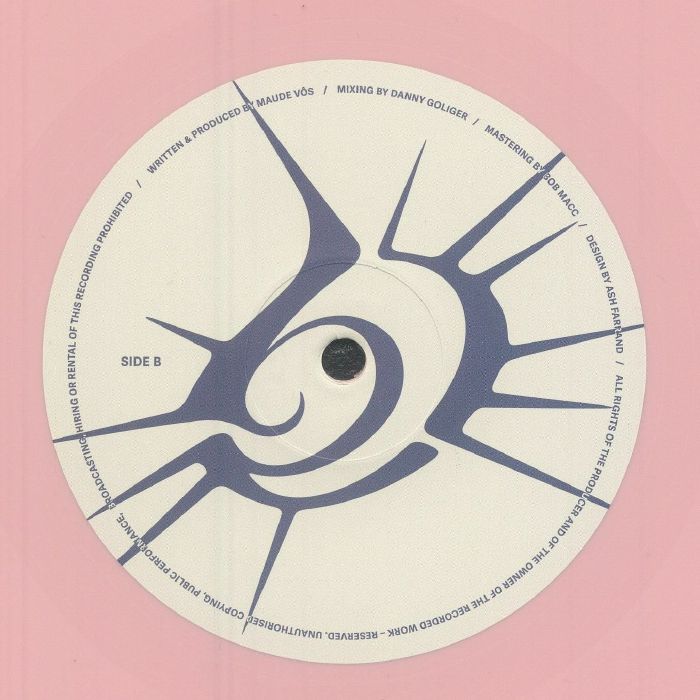 Maude Vôs – Astral Intervals (12", Pink, Delusional Records, 2025) Back Cover