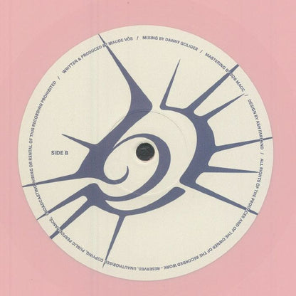 Maude Vôs – Astral Intervals (12", Pink, Delusional Records, 2025) Back Cover