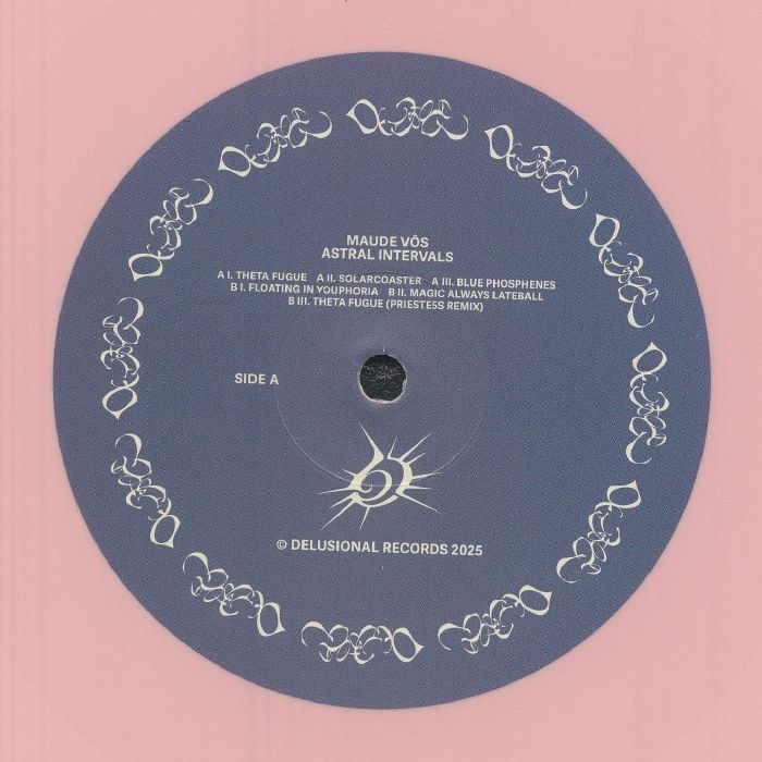Maude Vôs – Astral Intervals (12", Pink, Delusional Records, 2025) Front Cover