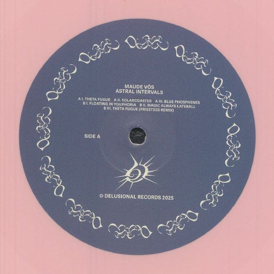 Maude Vôs – Astral Intervals (12", Pink, Delusional Records, 2025) Front Cover