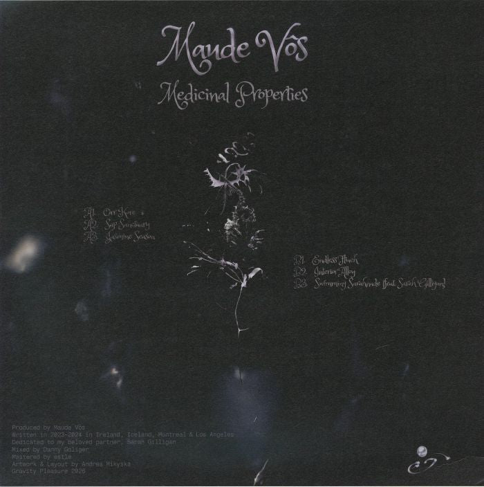 Maude Vôs – Medicinal Properties (LP, Gravity Pleasure, 2026) Back Cover