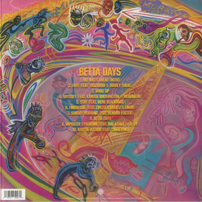 Maurice Brown – Betta Days (12", Mobetta Music, 2025) Back Cover