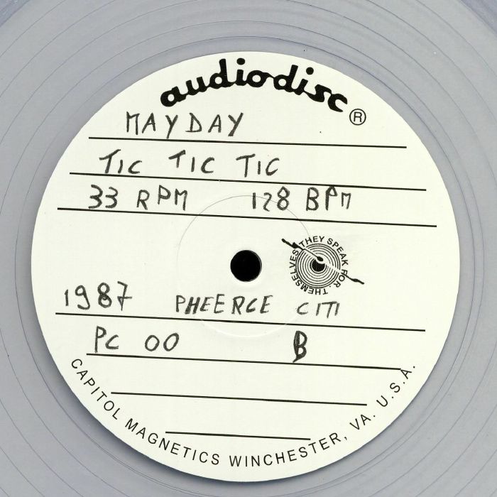 Mayday – The Darkside (12", Clear, Pheerce Citi, 2021) back cover