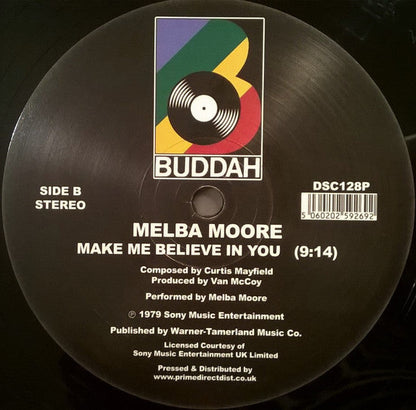 Melba Moore – Standing Right Here (12", Buddah Records, 2017) Back Cover